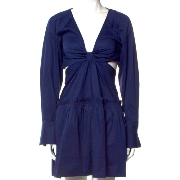 Jason Wu | Dresses | Bnwt Jason Wu Navy Blue Long Sleeve Cutout Fit Flare  Dress Size Xs | Poshmark